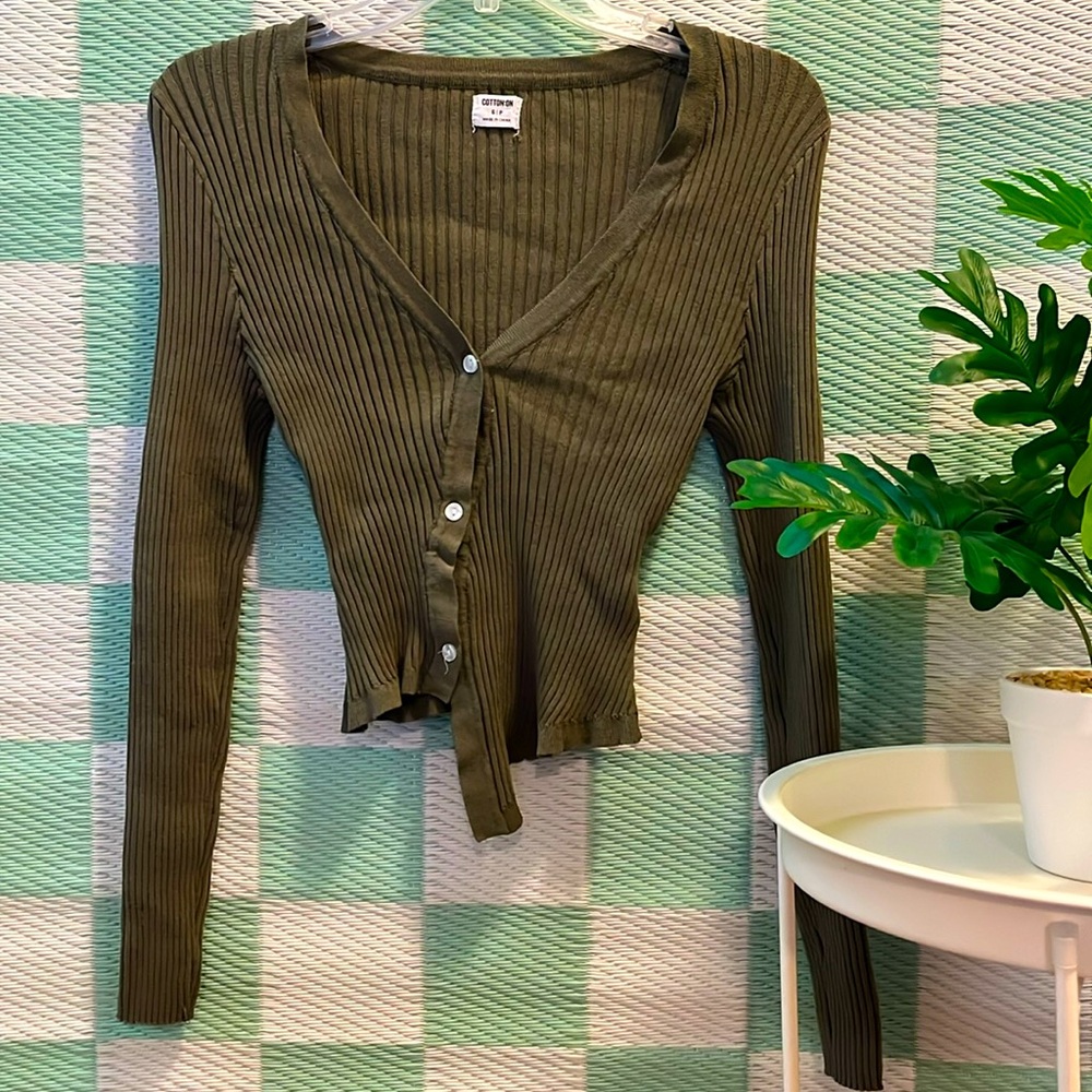Cotton On  Green Cardigan Size S | P
